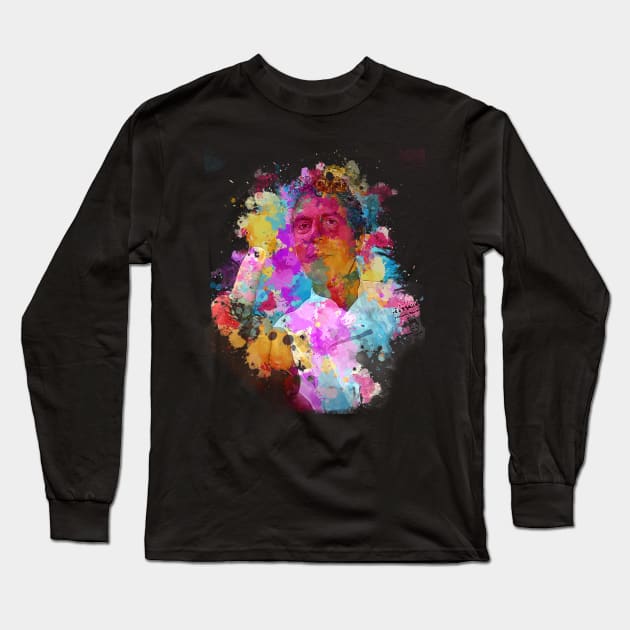 Anthony Bourdain - Watercolor Illustration Long Sleeve T-Shirt by Punyaomyule